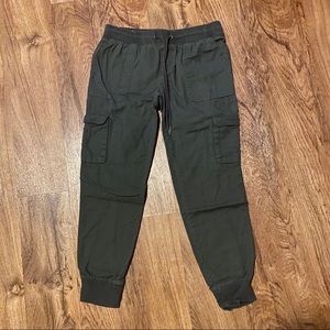 Green joggers